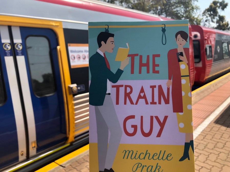 The Train Guy in front of train carriage