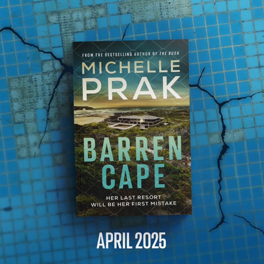 Thriller novel, Barren Cape, will be published in April 2025